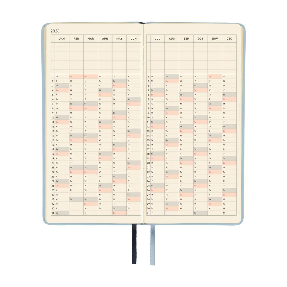 Hobonichi Techo Weeks - Leather: Snow Blue (April Start) - Image 6