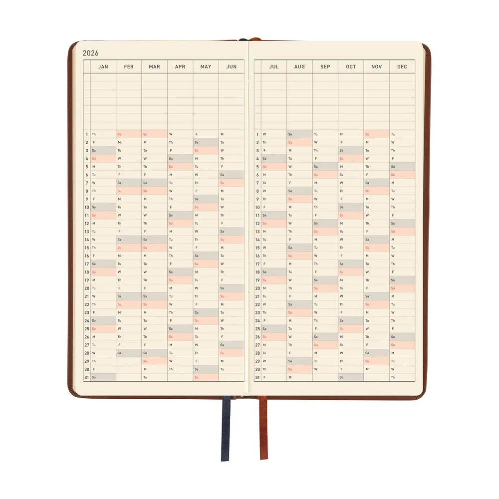Hobonichi Techo Weeks - Leather: Wine Brown (April Start) - Image 6