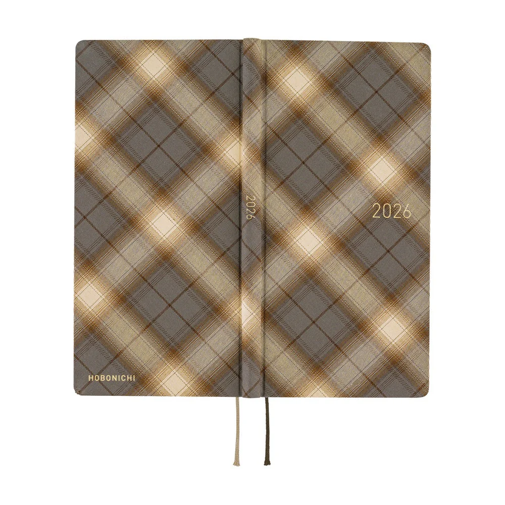 Hobonichi Techo Weeks - Shirt Fabric: Foggy Plaid (April Start) - Image 3