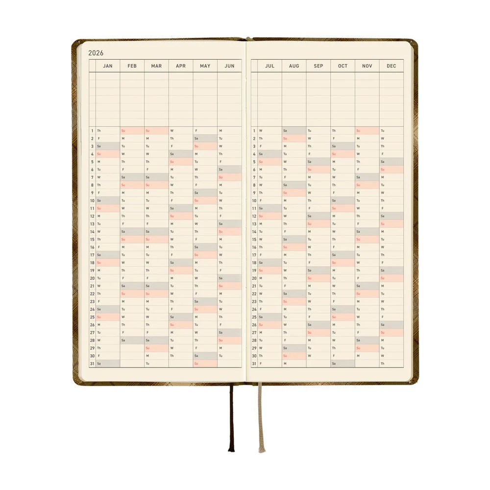 Hobonichi Techo Weeks - Shirt Fabric: Foggy Plaid (April Start) - Image 6