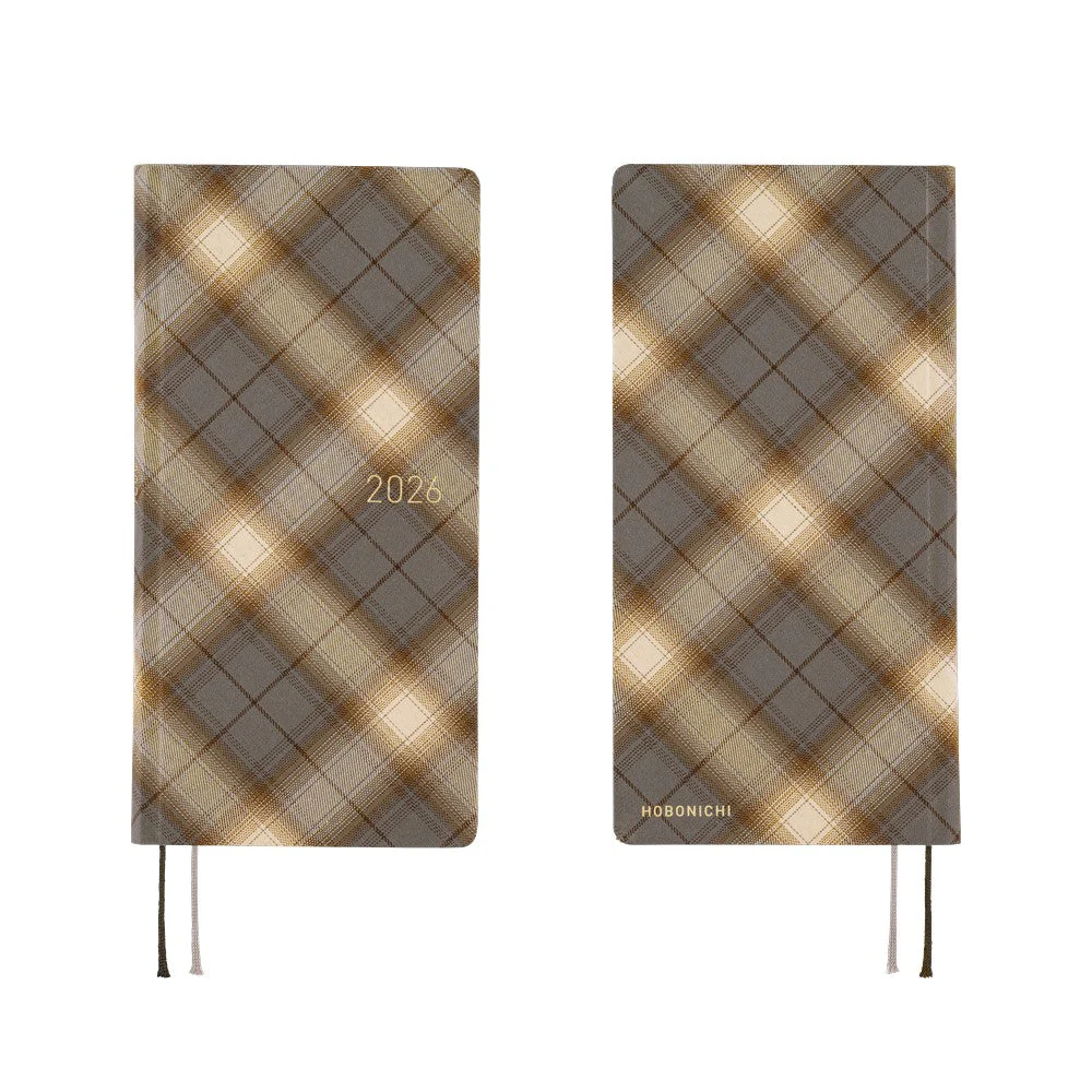 Hobonichi Techo Weeks - Shirt Fabric: Foggy Plaid (April Start) - Image 7
