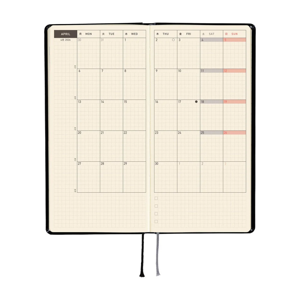 Hobonichi Techo Weeks - Yumi Kitagishi: White Cat’s Daily Life (April Start) - Image 4