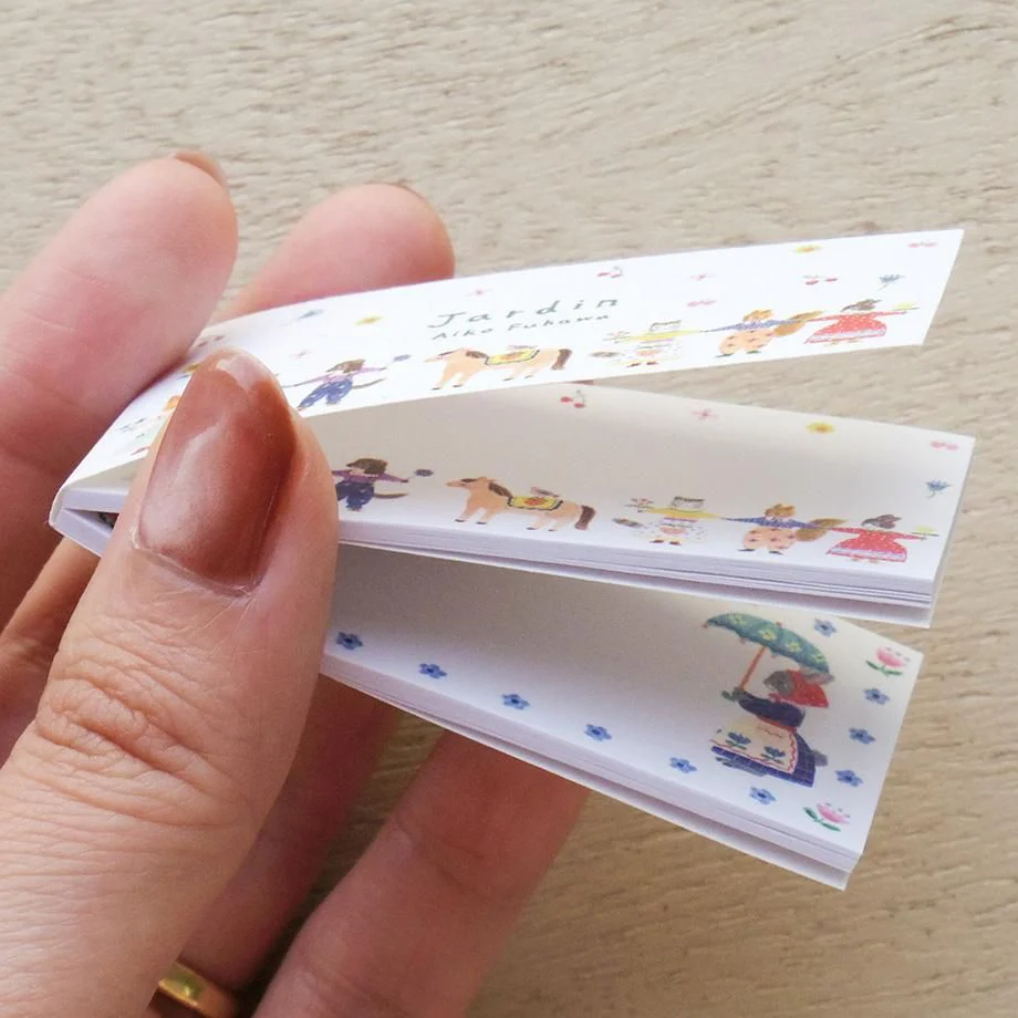 Hyogensha Cozyca Aiko Fukawa One-Line Sticky Notes - Jardin・Happiness - Image 4