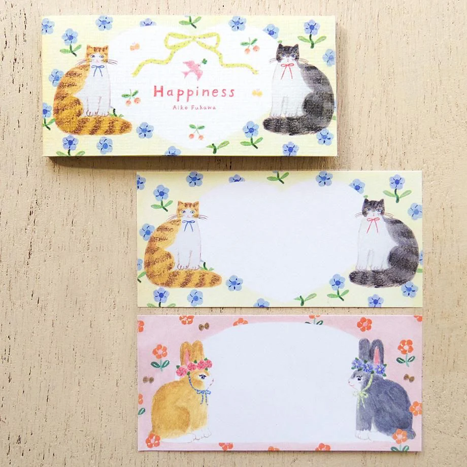 Hyogensha Cozyca Aiko Fukawa One-Line Sticky Notes - Jardin・Happiness - Image 5