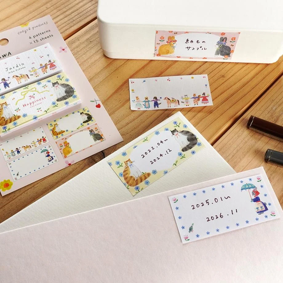 Hyogensha Cozyca Aiko Fukawa One-Line Sticky Notes - Jardin・Happiness - Image 8