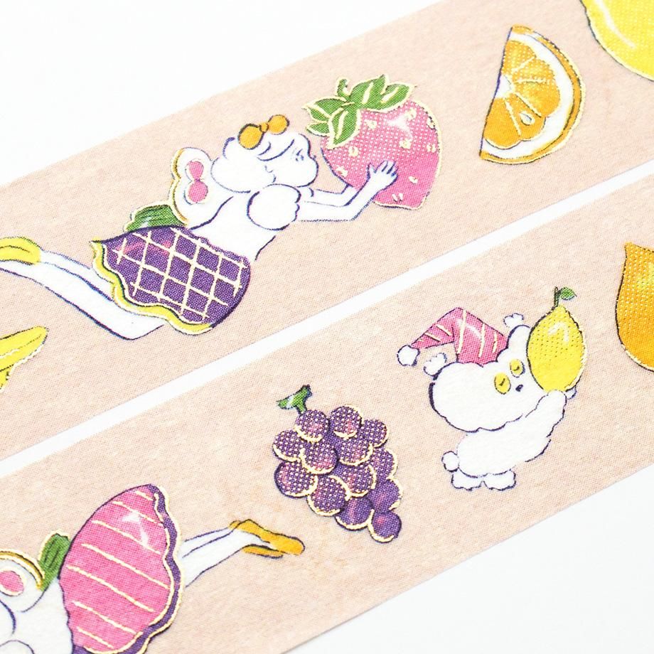 Hyogensha Cozyca Heisuke Kitazawa Foil-Stamped Masking Tape - Kudamono wo Hakobu Minna - Image 3