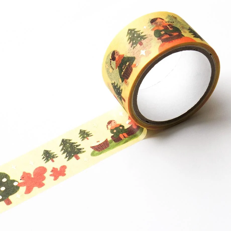 Hyogensha Cozyca Mariko Fukuoka Foil-Stamped Washi Tape - To the Forest - Image 5