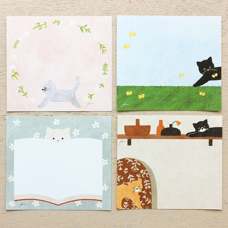 Hyogensha Cozyca Mariko Fukuoka Memo Pad - Meow - Image 3