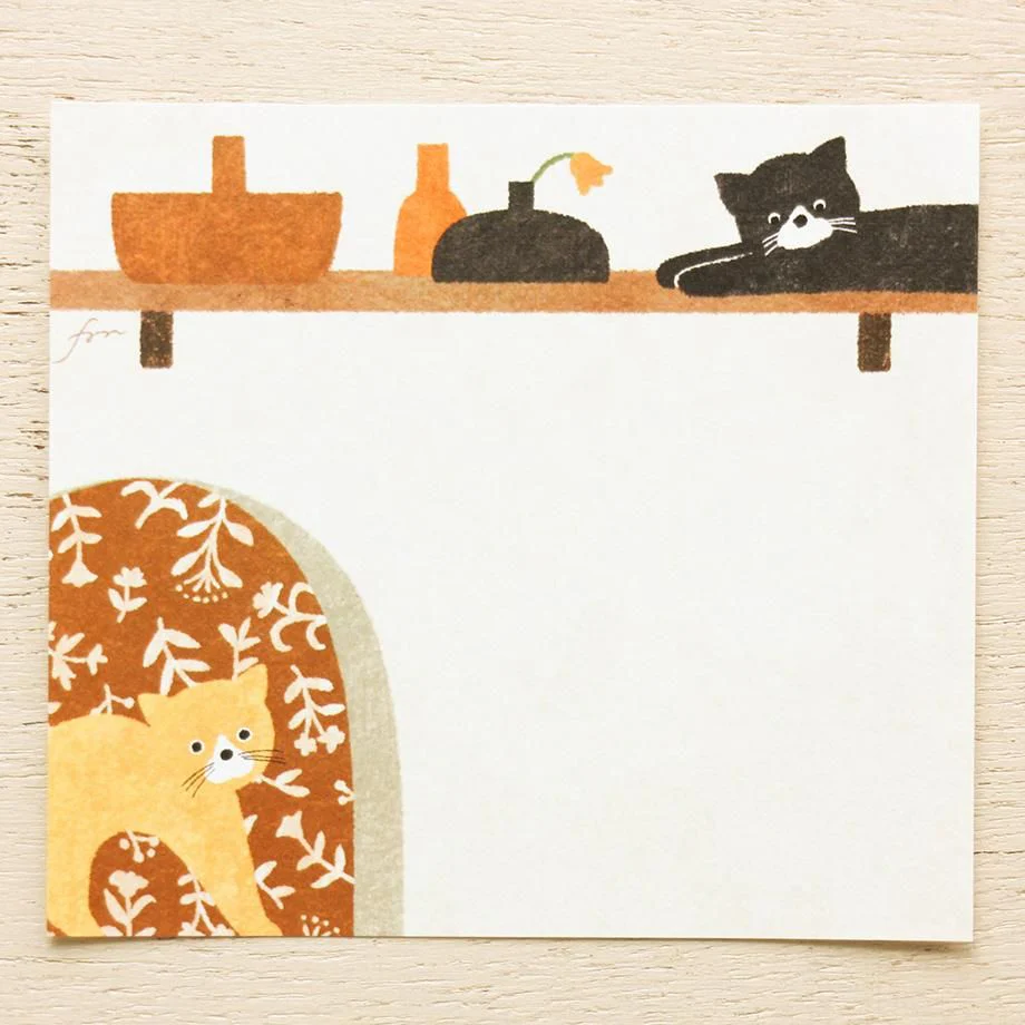 Hyogensha Cozyca Mariko Fukuoka Memo Pad - Meow - Image 7