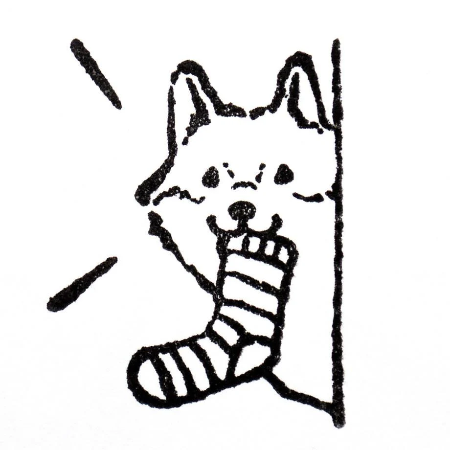 Hyogensha Cozyca Midori Asano Stamp - Mischievous Puppy - Image 2