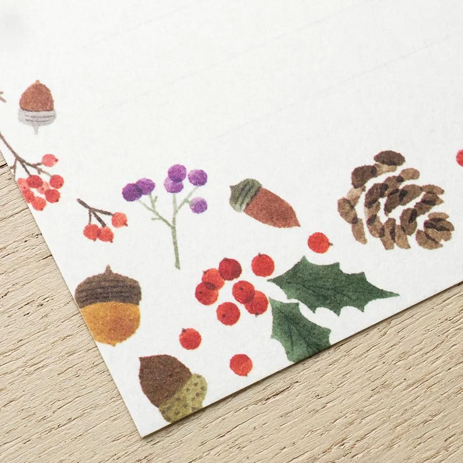 Hyogensha Cozyca Seasonal News Letter Set - Nuts - Image 5