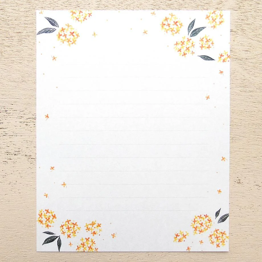 Hyogensha Cozyca Seasonal News Letter Set - Osmanthus - Image 3