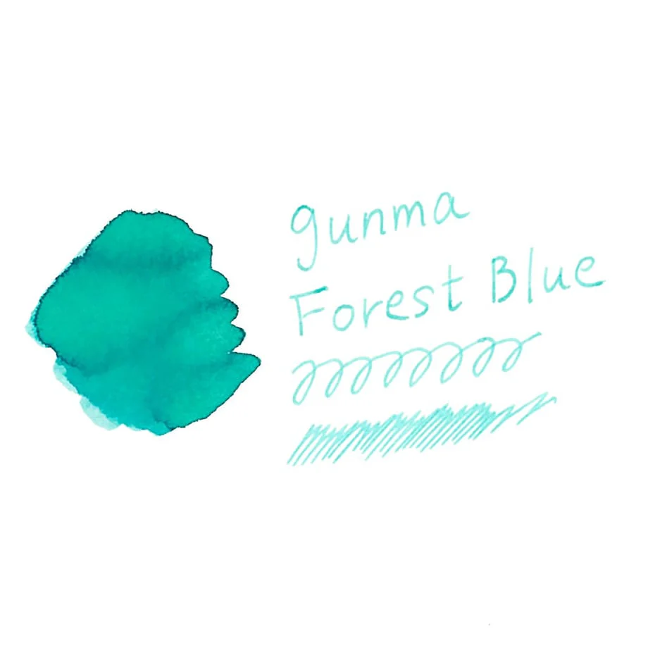 Ink Mazeru 18ml Bottled Ink - Gunma Forest Blue - Image 3