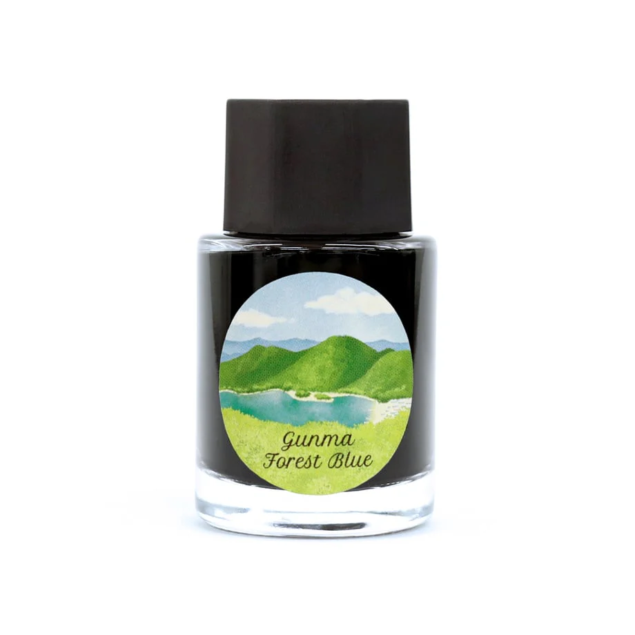 Ink Mazeru 18ml Bottled Ink - Gunma Forest Blue - Image 4
