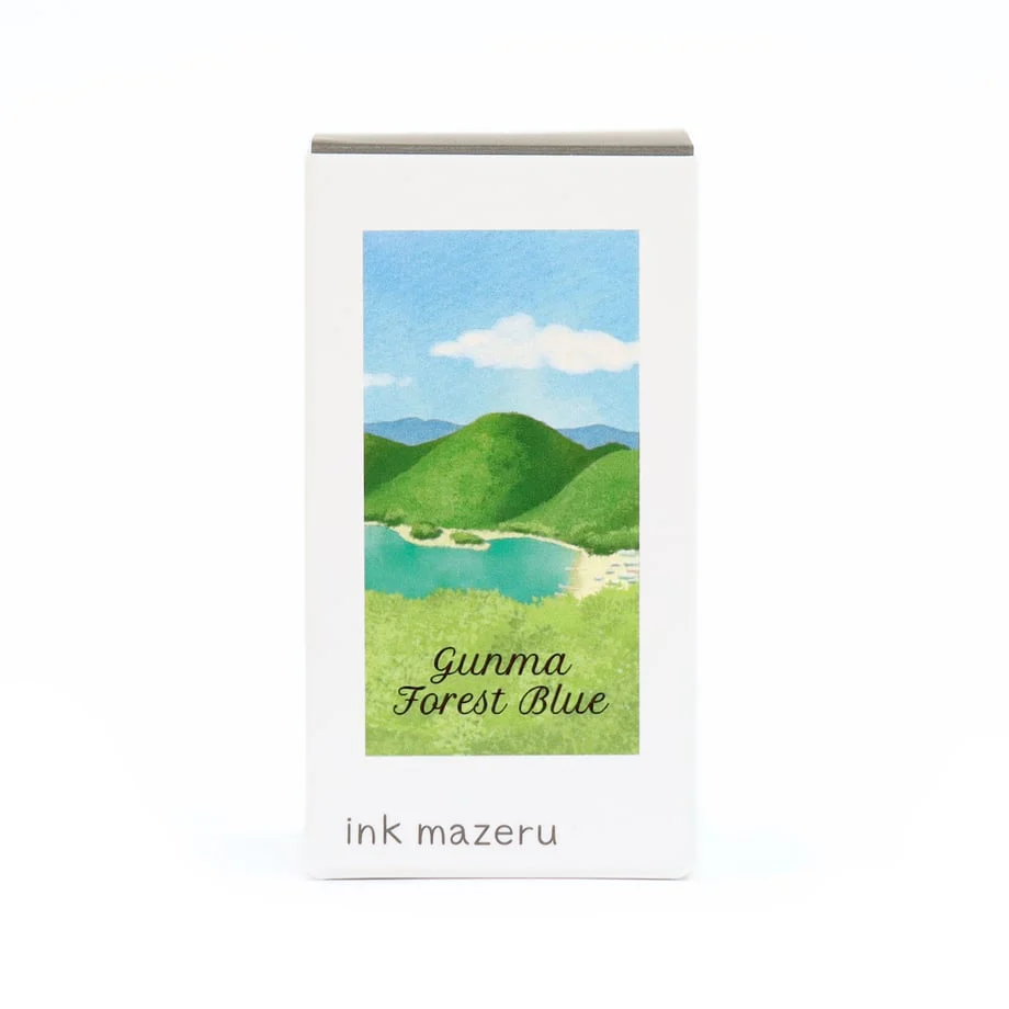 Ink Mazeru 18ml Bottled Ink - Gunma Forest Blue - Image 5