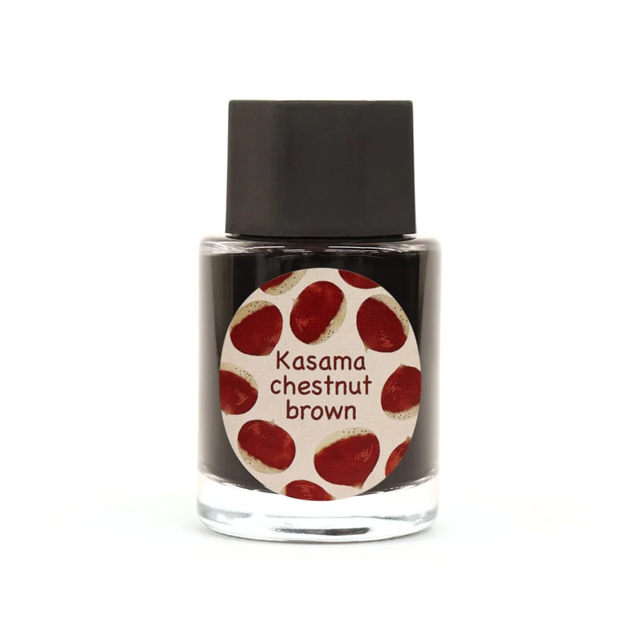 Ink Mazeru 18ml Bottled Ink - Kasama Chestnut Brown - Image 4