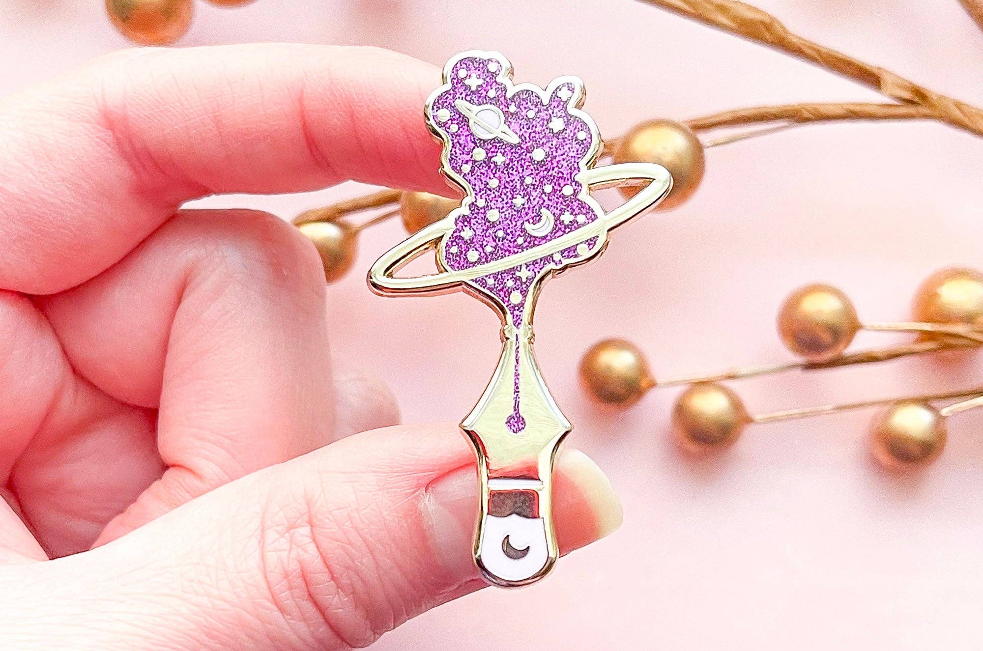 Inky Stars Enamel Pin - Image 5