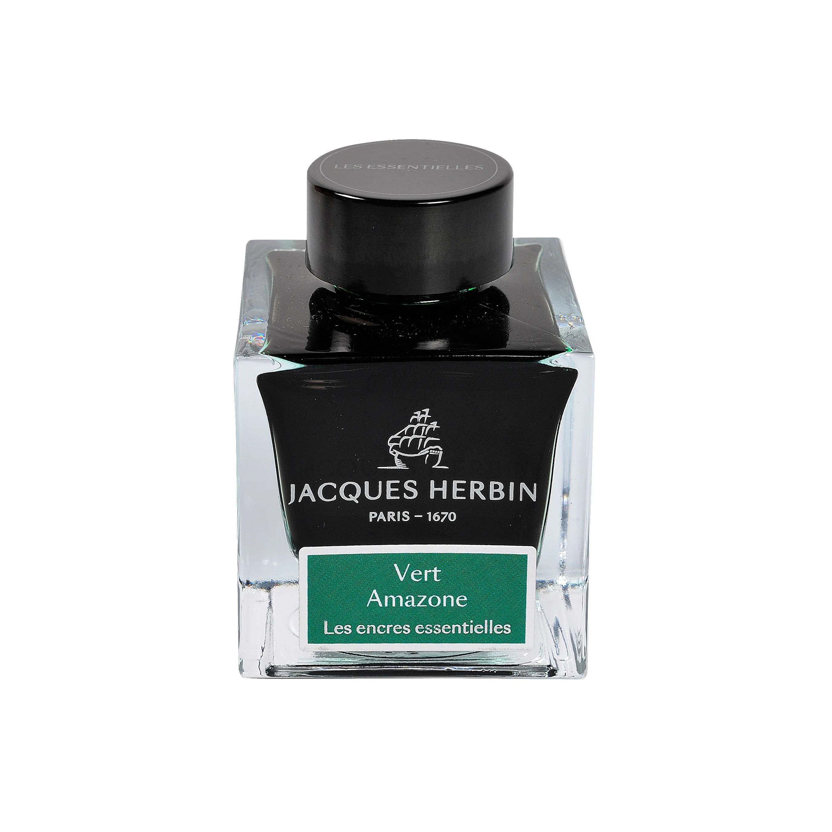 Jacques Herbin Essential Vert Amazone - 50ml Bottled Ink - Image 2