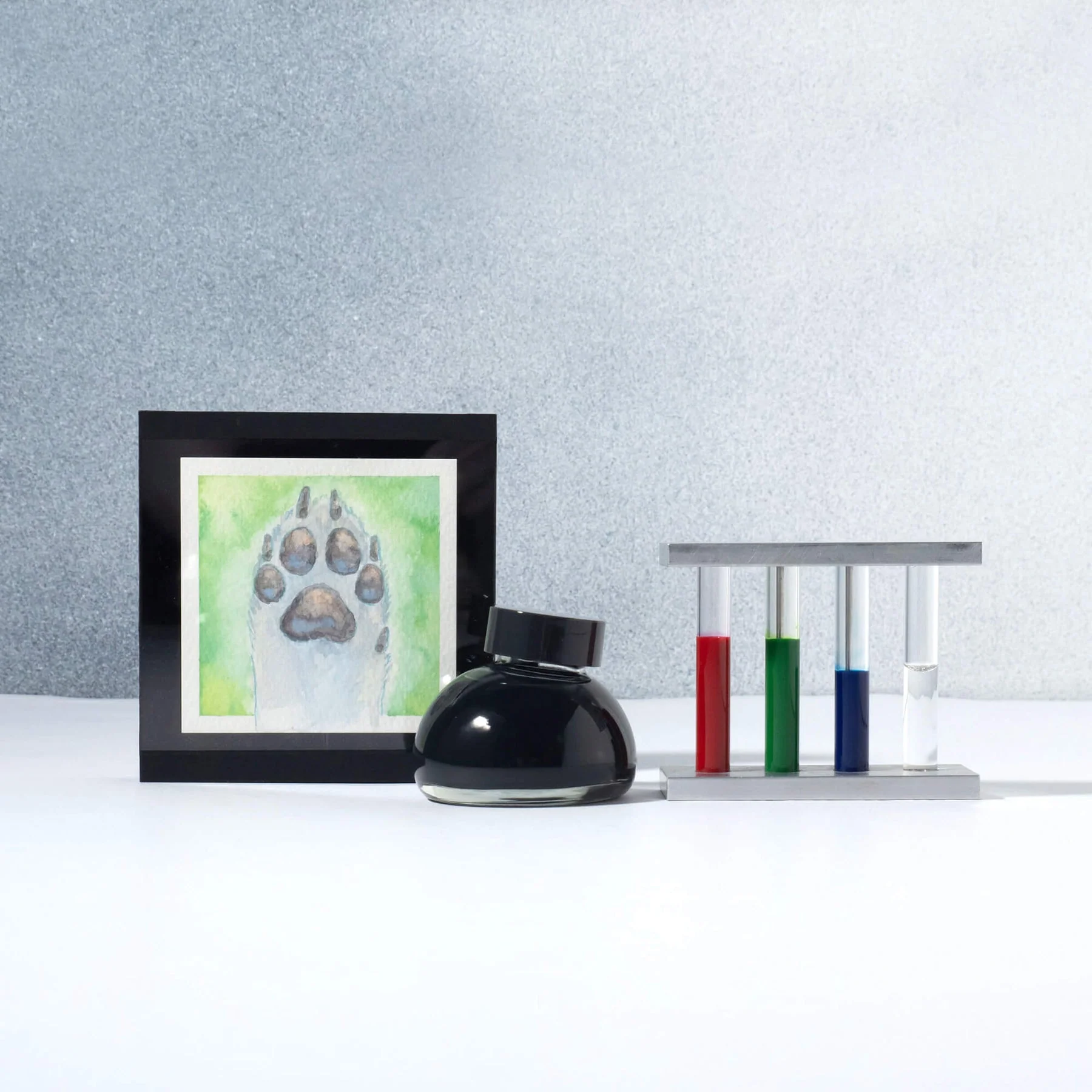 Kakimori Color Specimen 201 - Husky Grey - 35ml Bottled Ink - Image 4