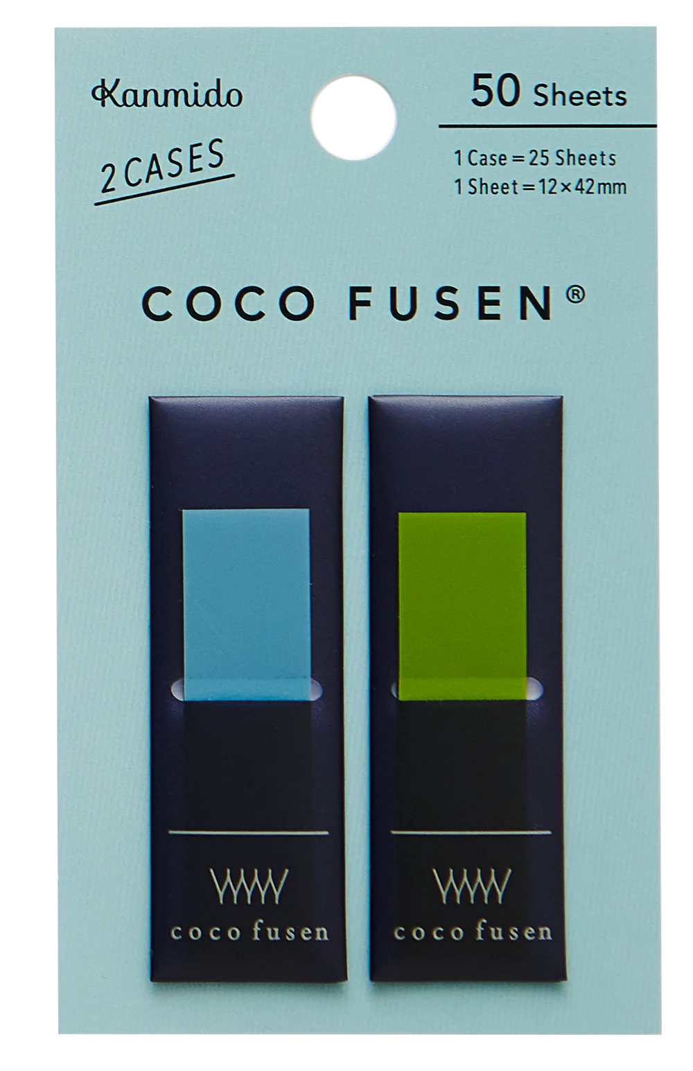 Kanmido Coco Fusen Color Sticky Notes - Medium (50 Sheets)