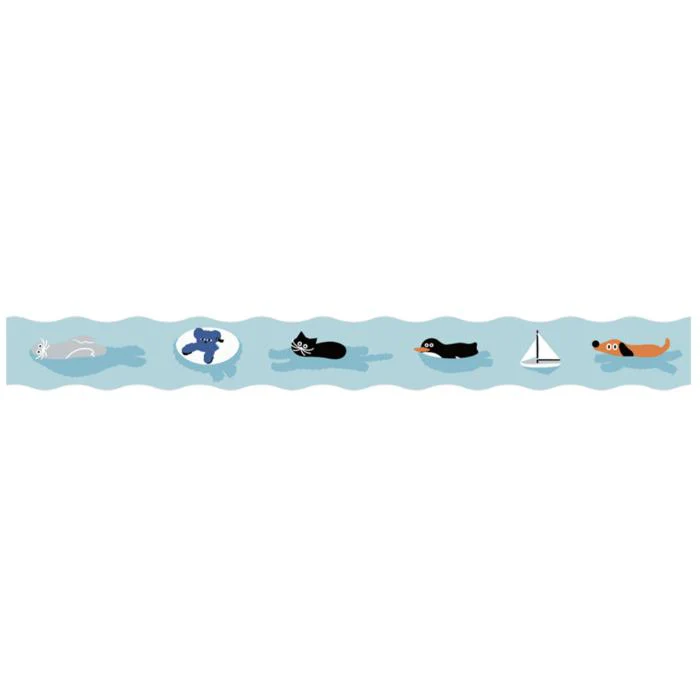 King Jim SODA Transparent Masking Tape - Swimming - Image 2