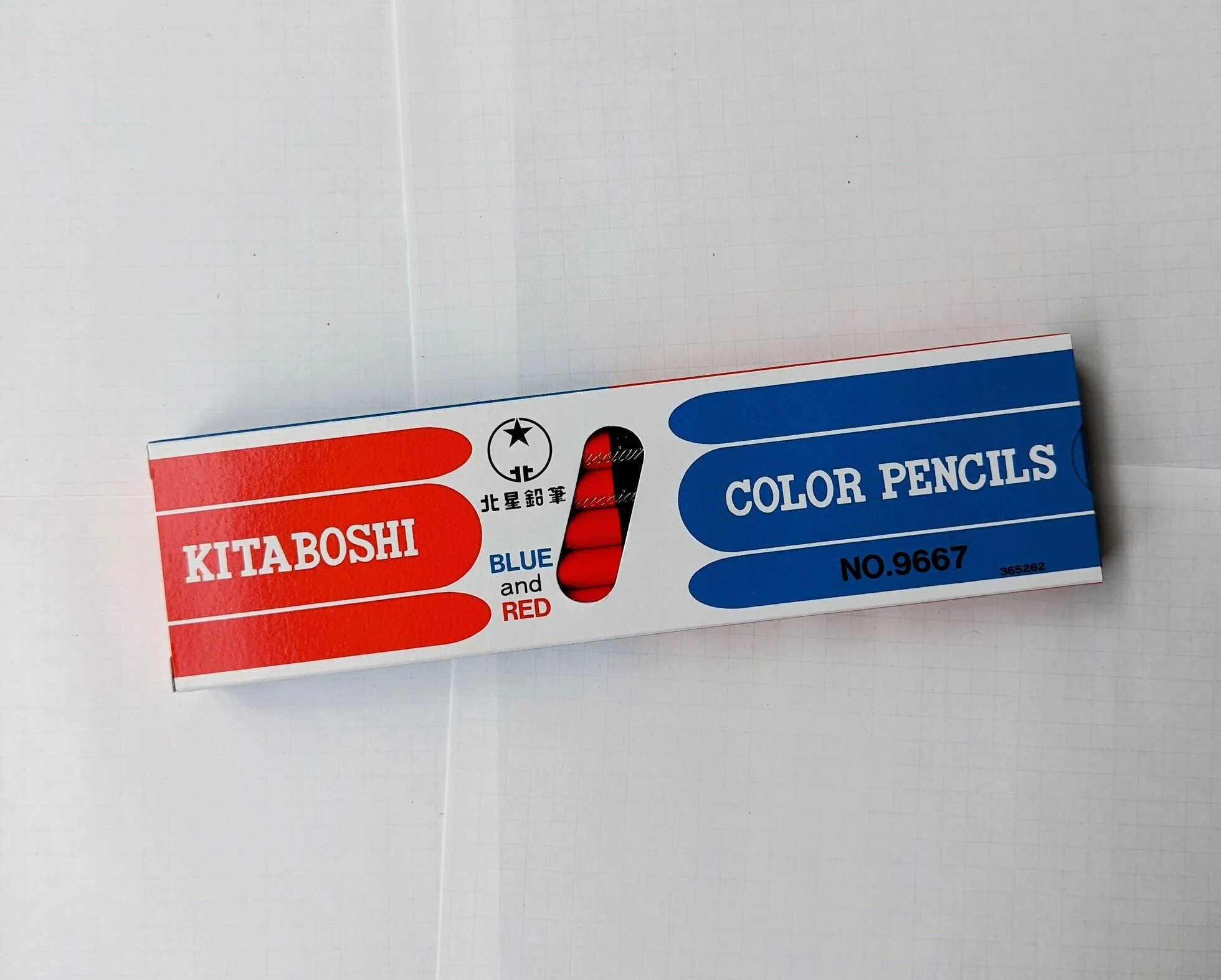 Kita-Boshi Vermillion & Prussian Blue Pencils - Image 2