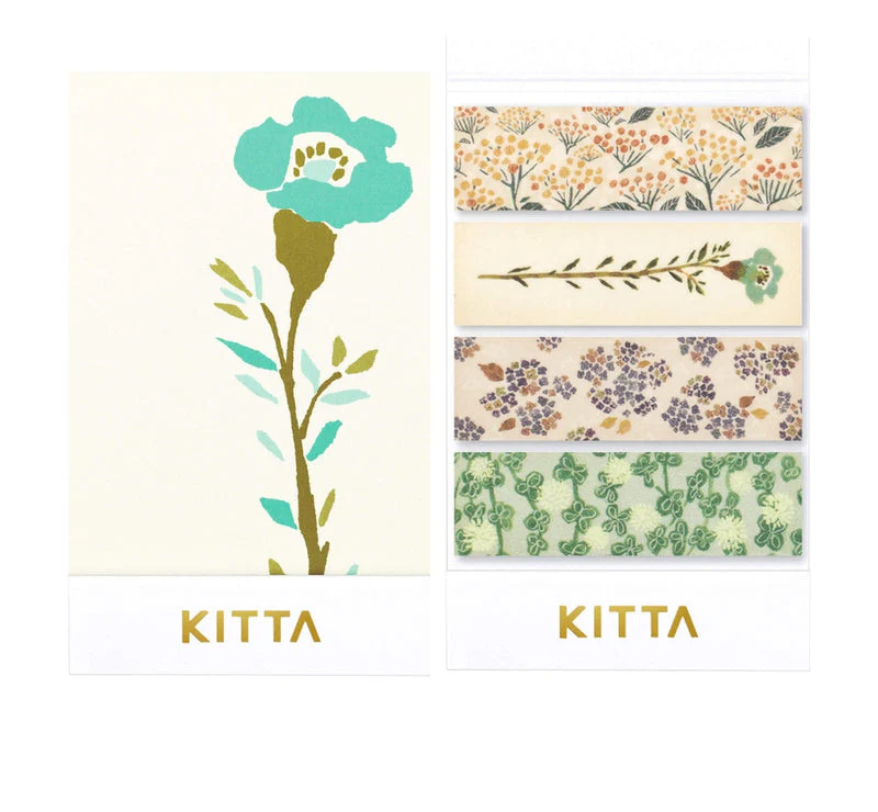 KITTA Portable Washi Decorative Tape - Basic - Flower 4 - Image 2