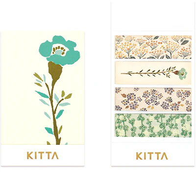 KITTA Portable Washi Decorative Tape - Basic - Flower 4 - Image 6