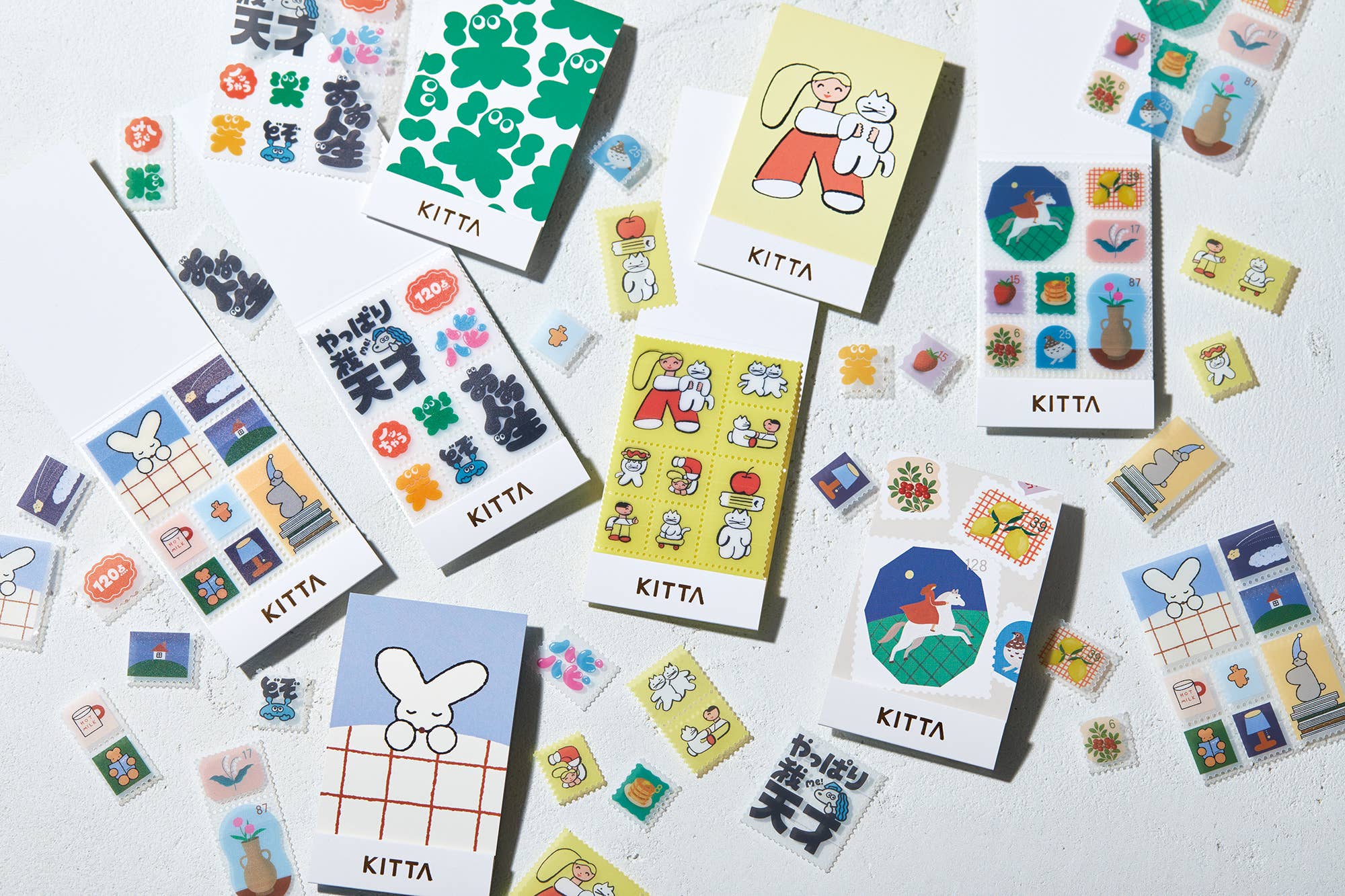 KITTA Portable Washi Decorative Tape -Stamp style Clear -: Memory - Image 2