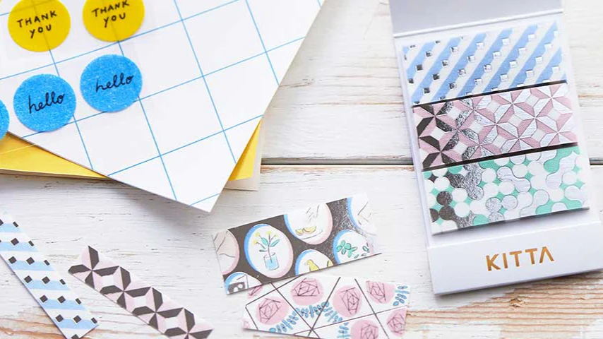 KITTA Portable Washi Decorative Tape - Wide - Geometry - Image 4