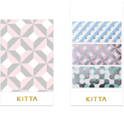 KITTA Portable Washi Decorative Tape - Wide - Geometry - Image 5