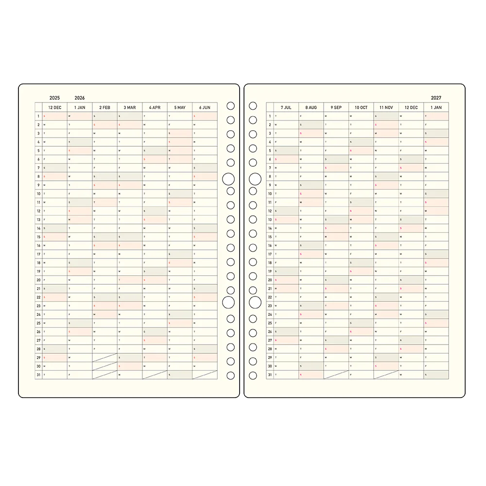 Kleid 2mm Grid Loose Leaf Diary - A5 - Image 10