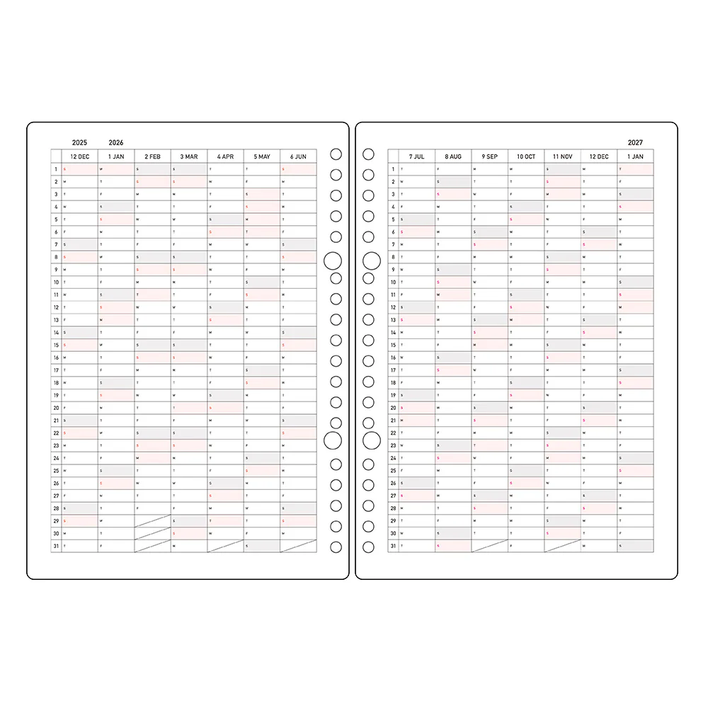 Kleid 2mm Grid Loose Leaf Diary - A5 - Image 3