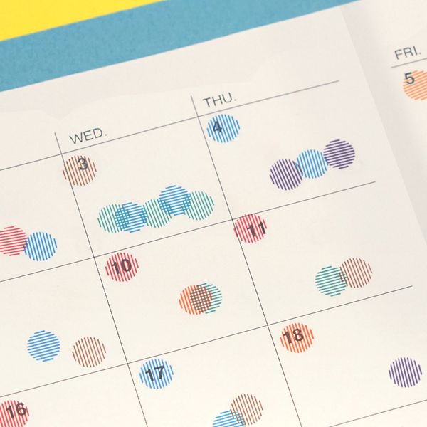 Kodomo No Kao Pochitto Pick Detachable Push Button Stamp Set - Colorful Cirlces - Image 3