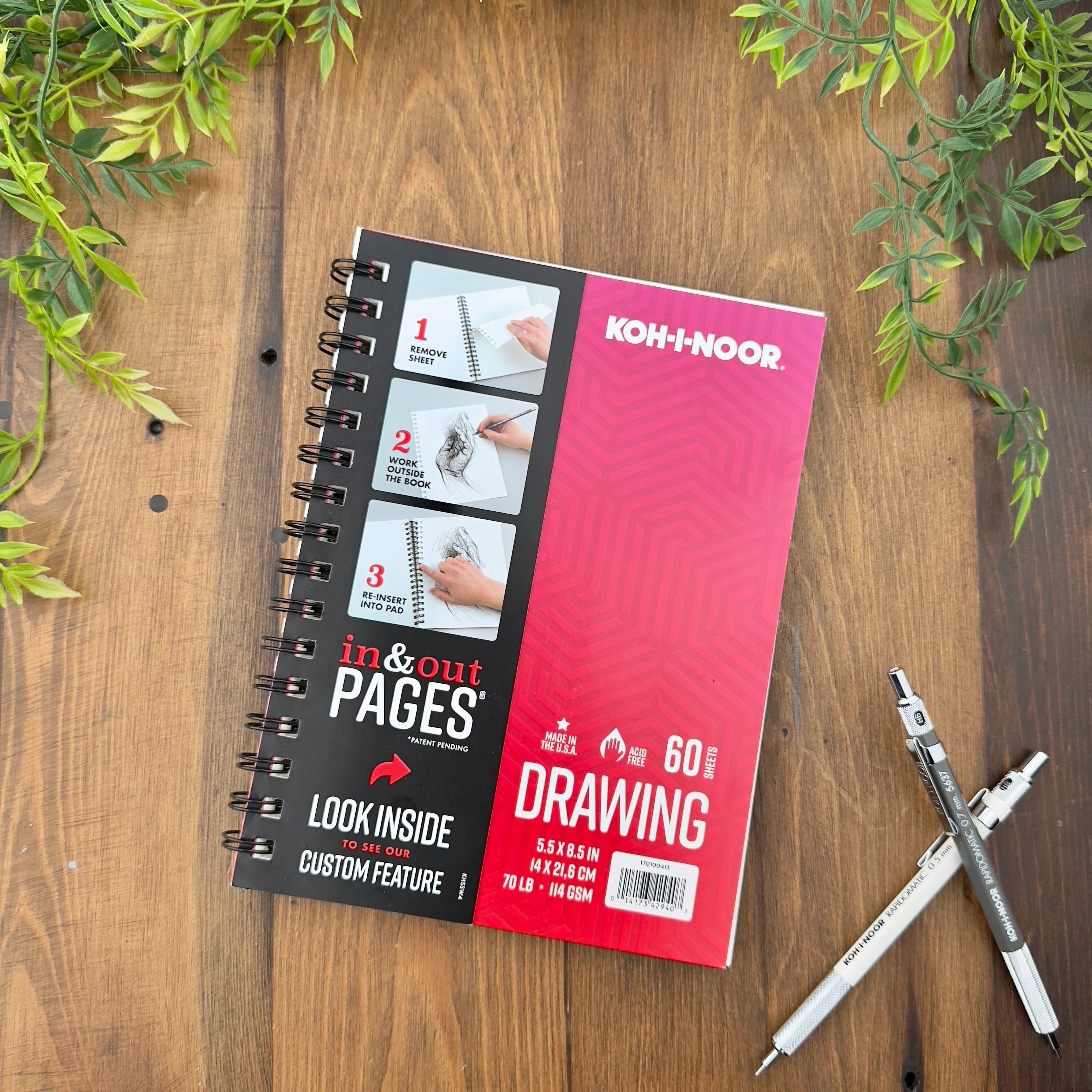 KOH-I-NOOR In & Out Drawing Pad (5.5" x 8.5")