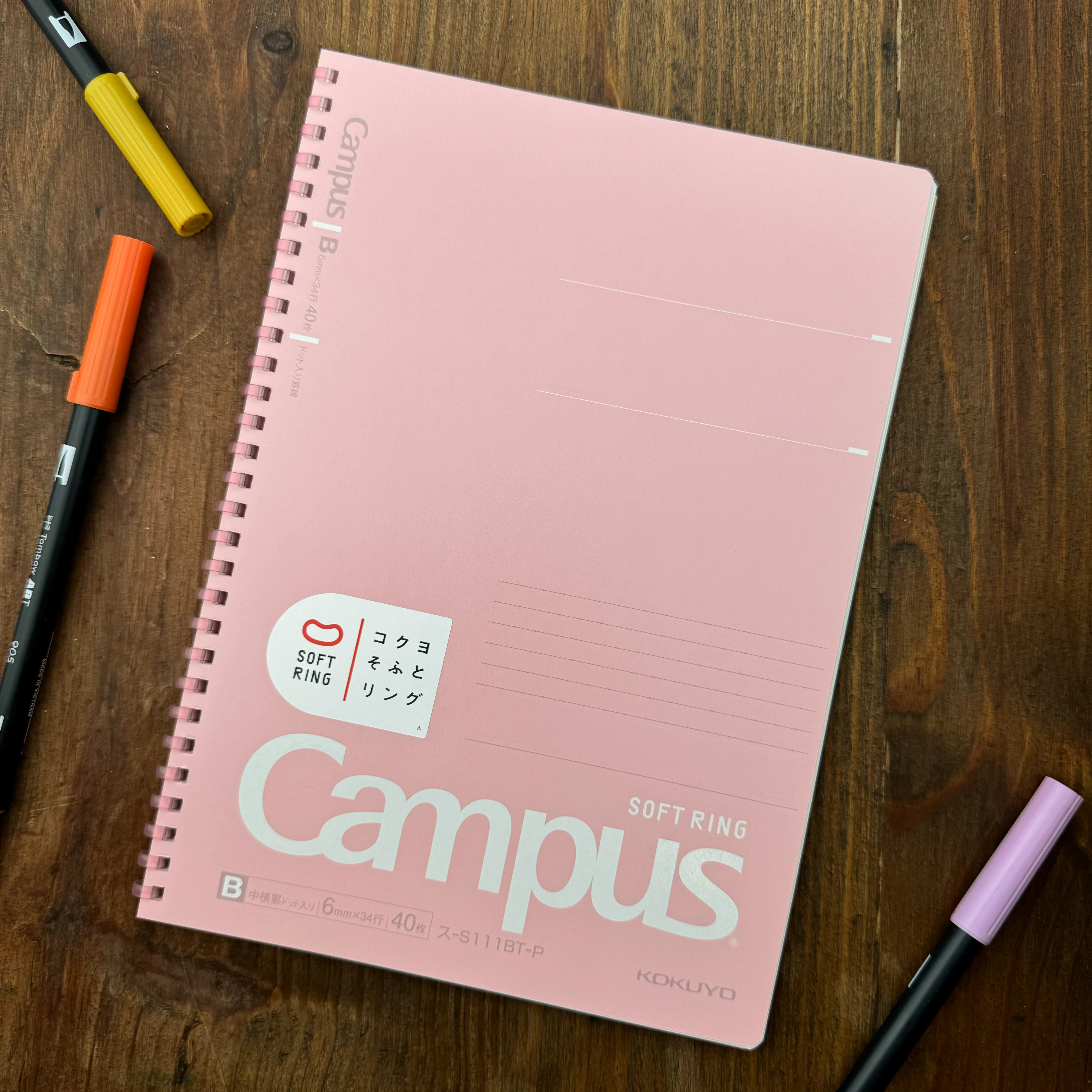 Kokuyo Campus Soft Ring Notebook - B5 - Image 7