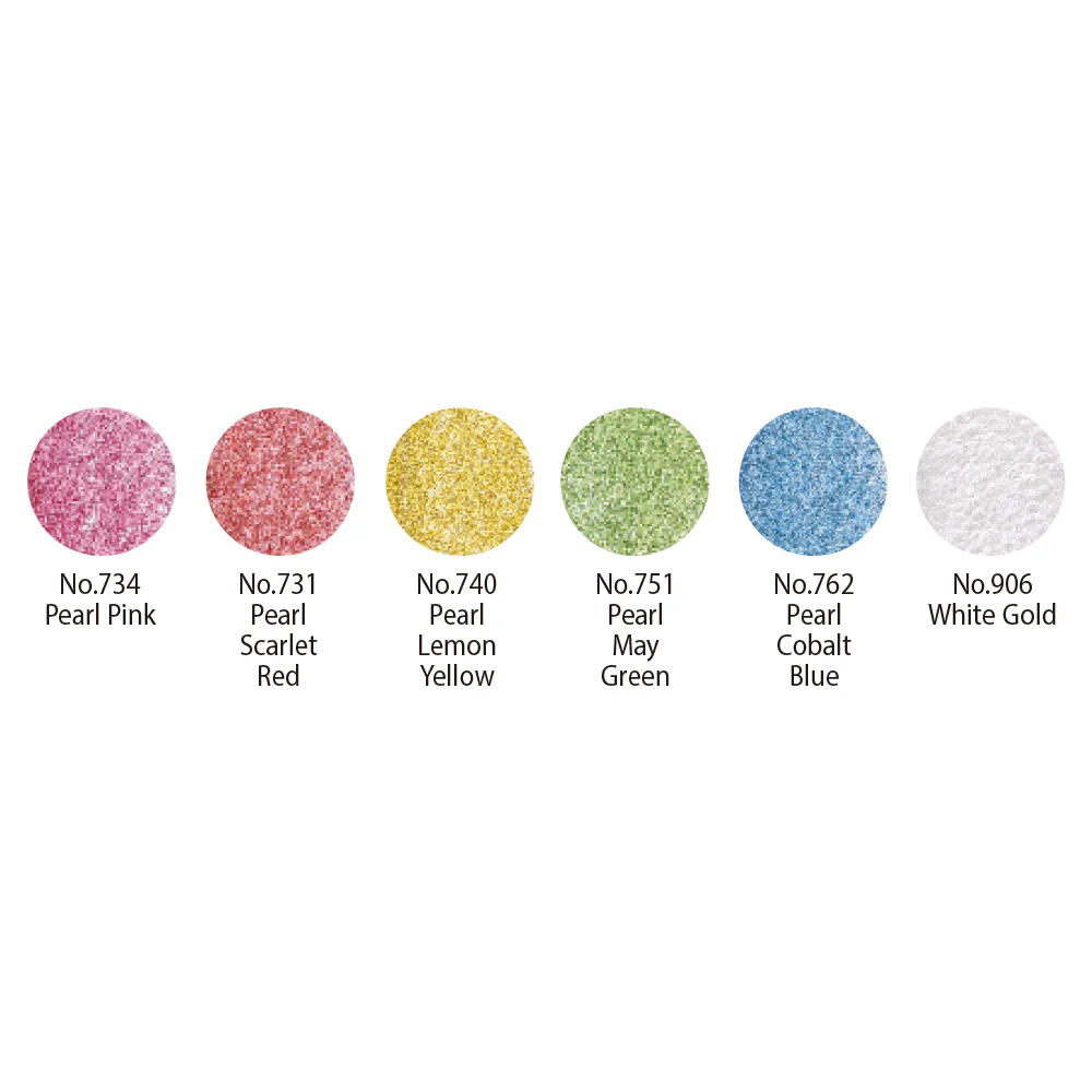 Kuretake Gainsai Tambi - Pearl Colors (6 color set) - Image 3