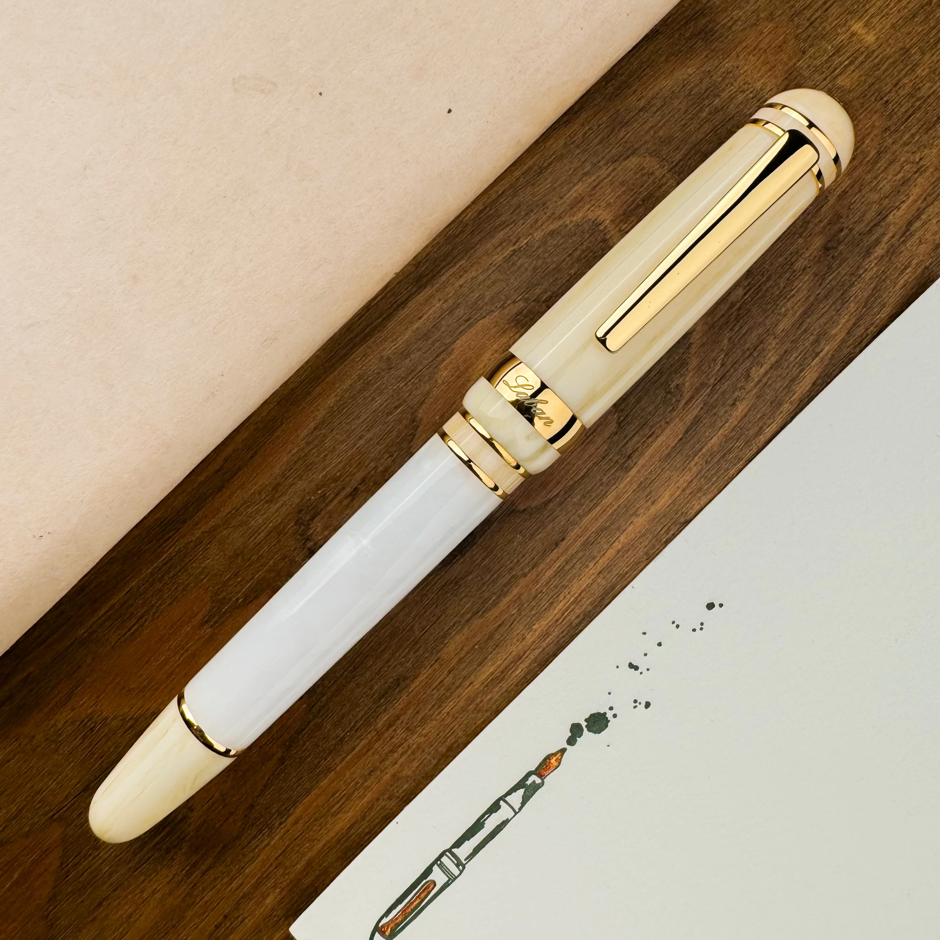 Laban 325 Fountain Pen - Snow - Image 2