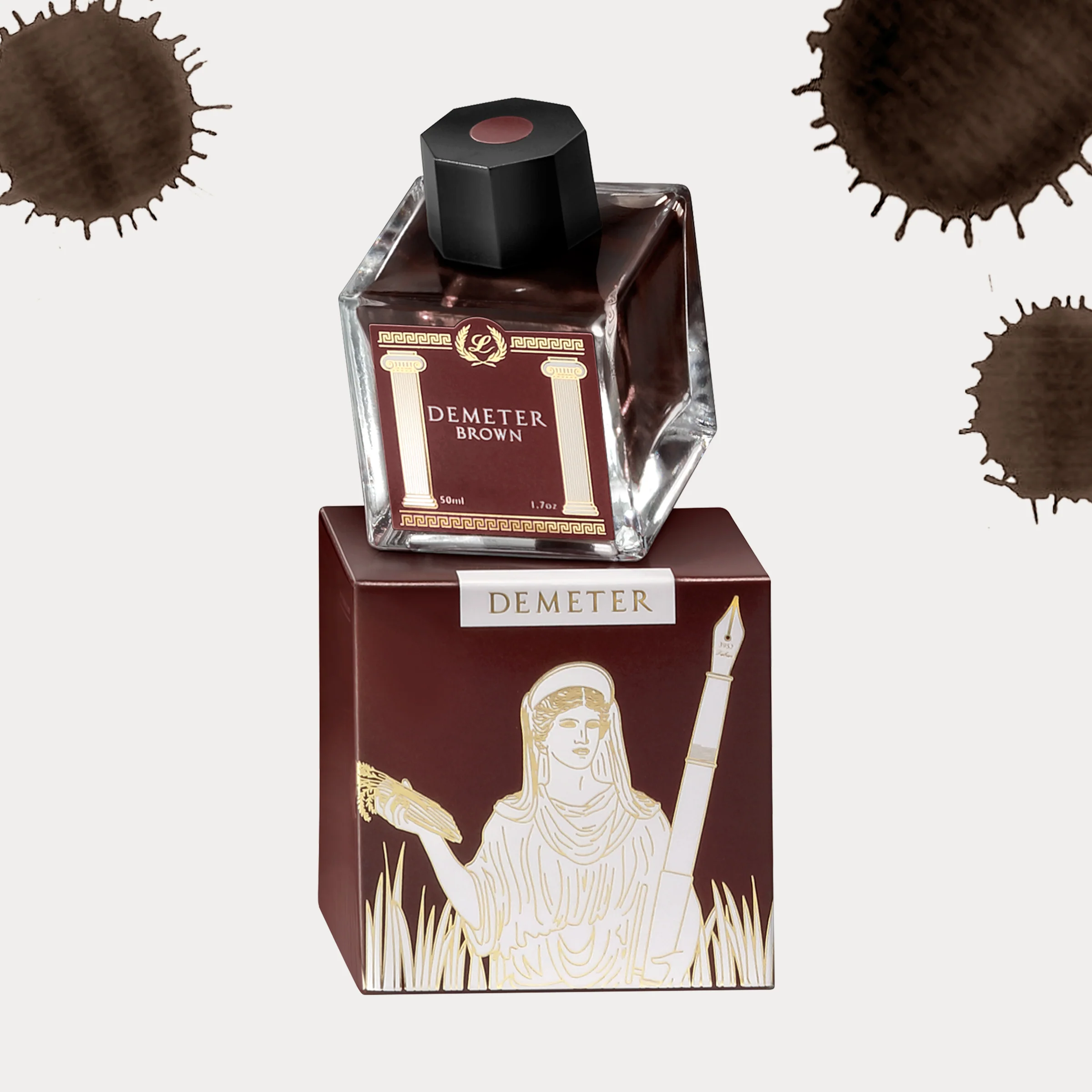 Laban Greek Mythology Demeter Brown - 50ml Bottled Ink - Image 2