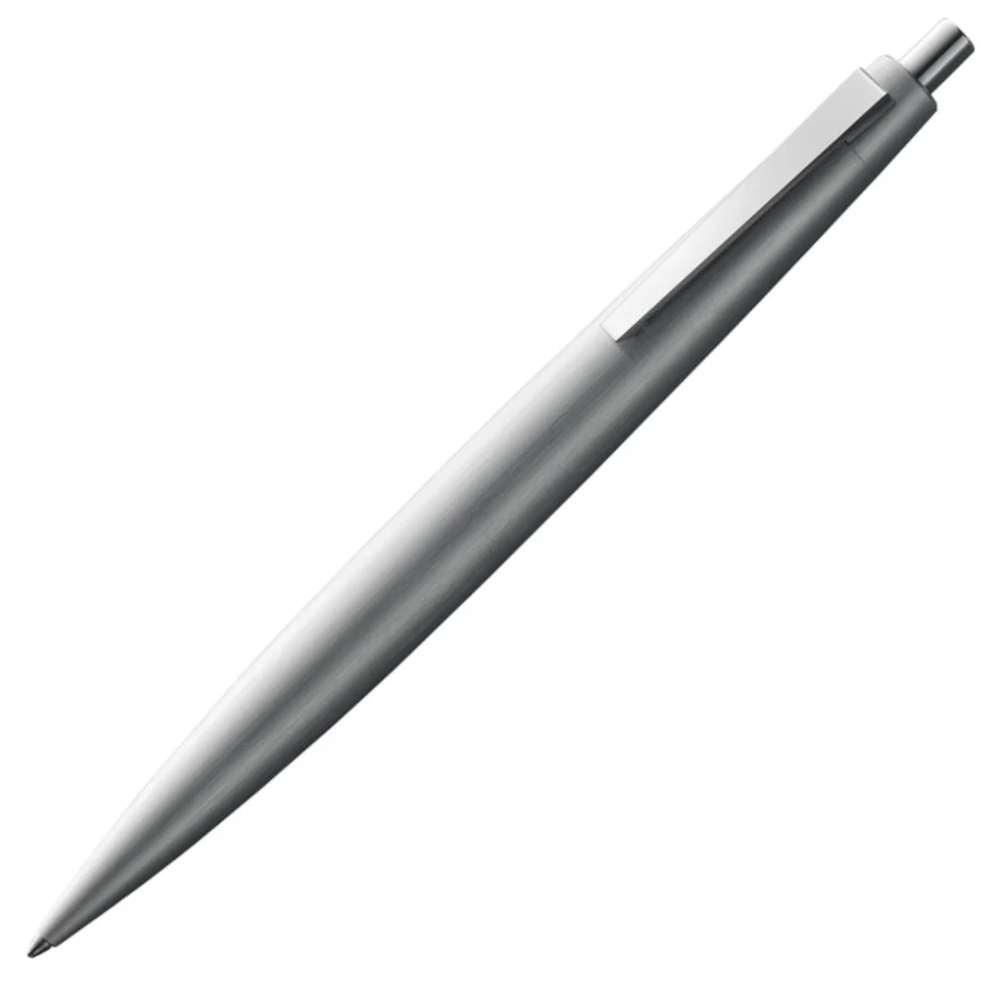 Lamy 2000 Ballpoint Pen - Brushed Stainless Steel - Image 2