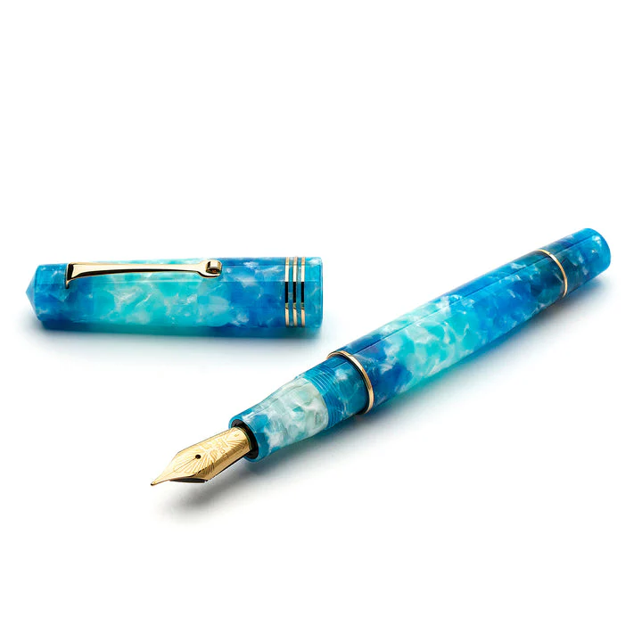 Leonardo Momento Zero Fountain Pen - Aloha w/ Gold Trim - Image 3