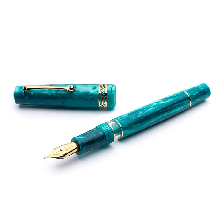 Leonardo Momento Magico Fountain Pen - Emerald w/ Gold Trim - Image 3
