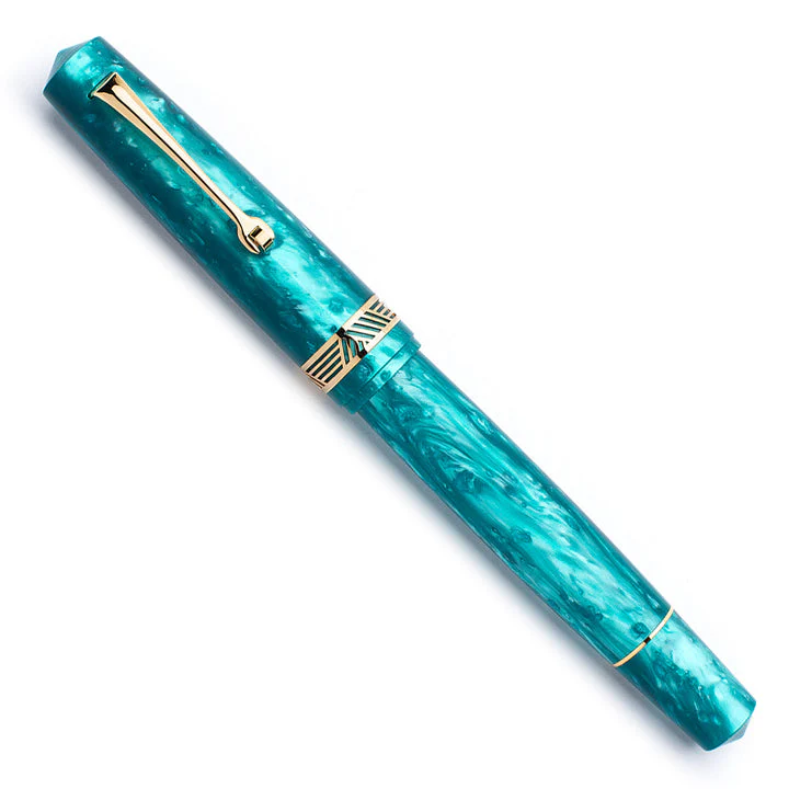 Leonardo Momento Magico Fountain Pen - Emerald w/ Gold Trim - Image 4