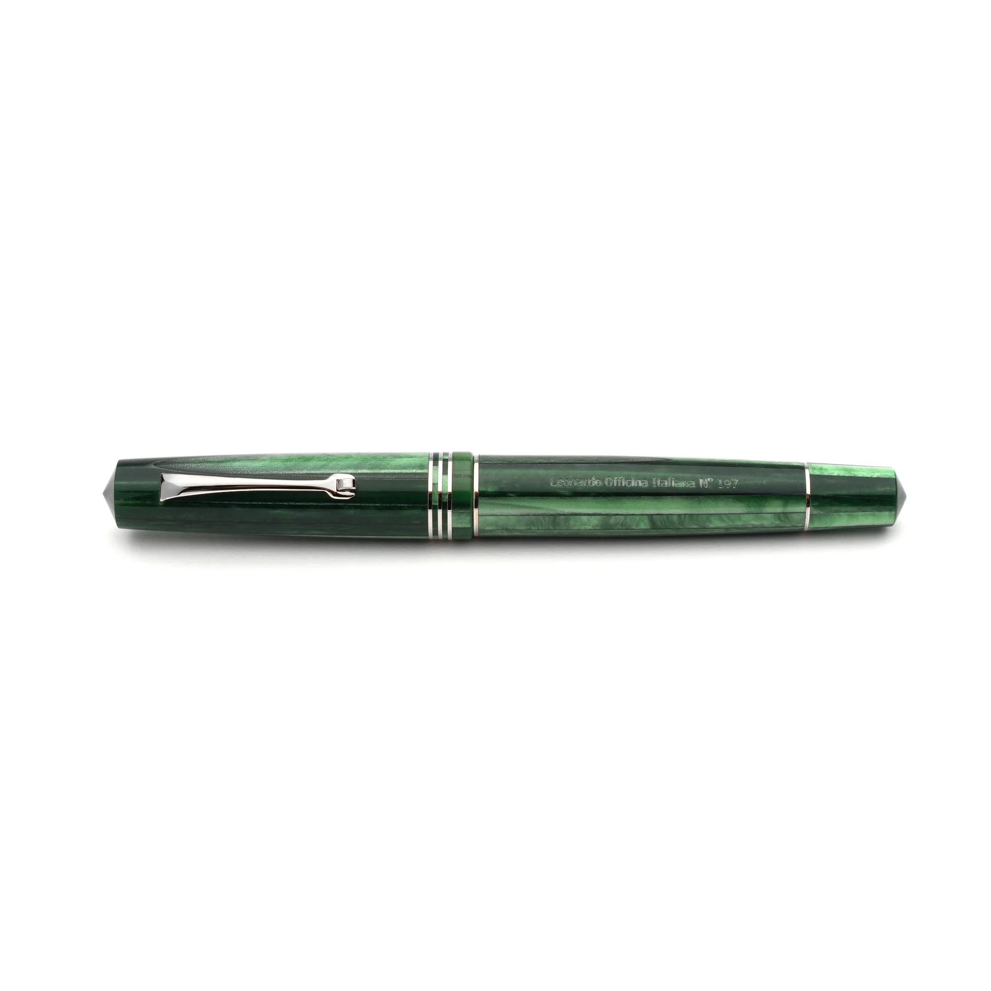 Leonardo Momento Zero Fountain Pen - Alga w/ Silver Trim - Image 4