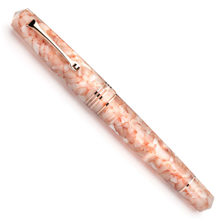 Leonardo Momento Zero Fountain Pen - Angel Skin w/ Rose Gold Trim - Image 4