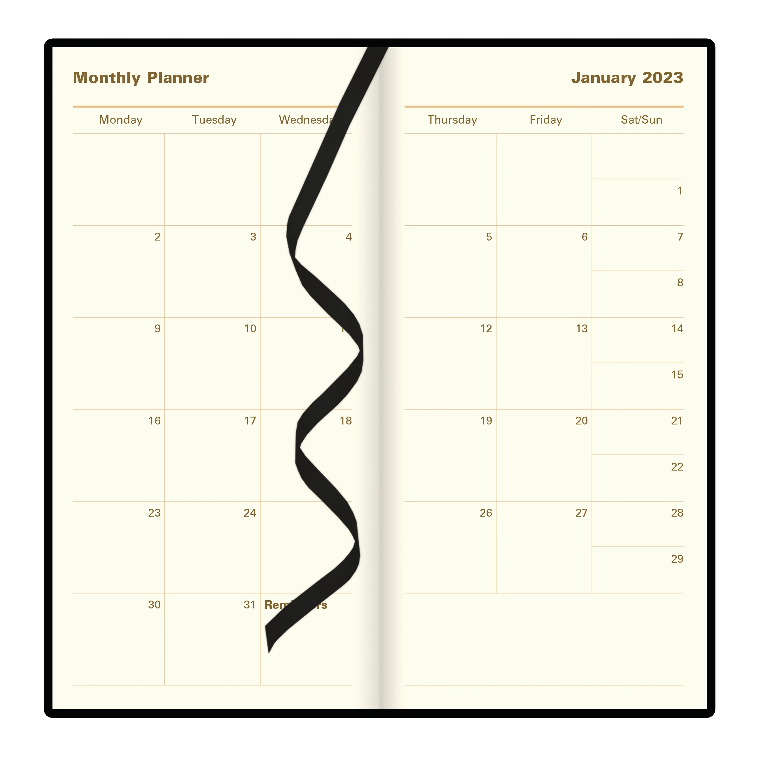 Letts Belgravia Slim Week to View Leather Diary with Planners - 6 3/4" x 3 1/4" - Image 4