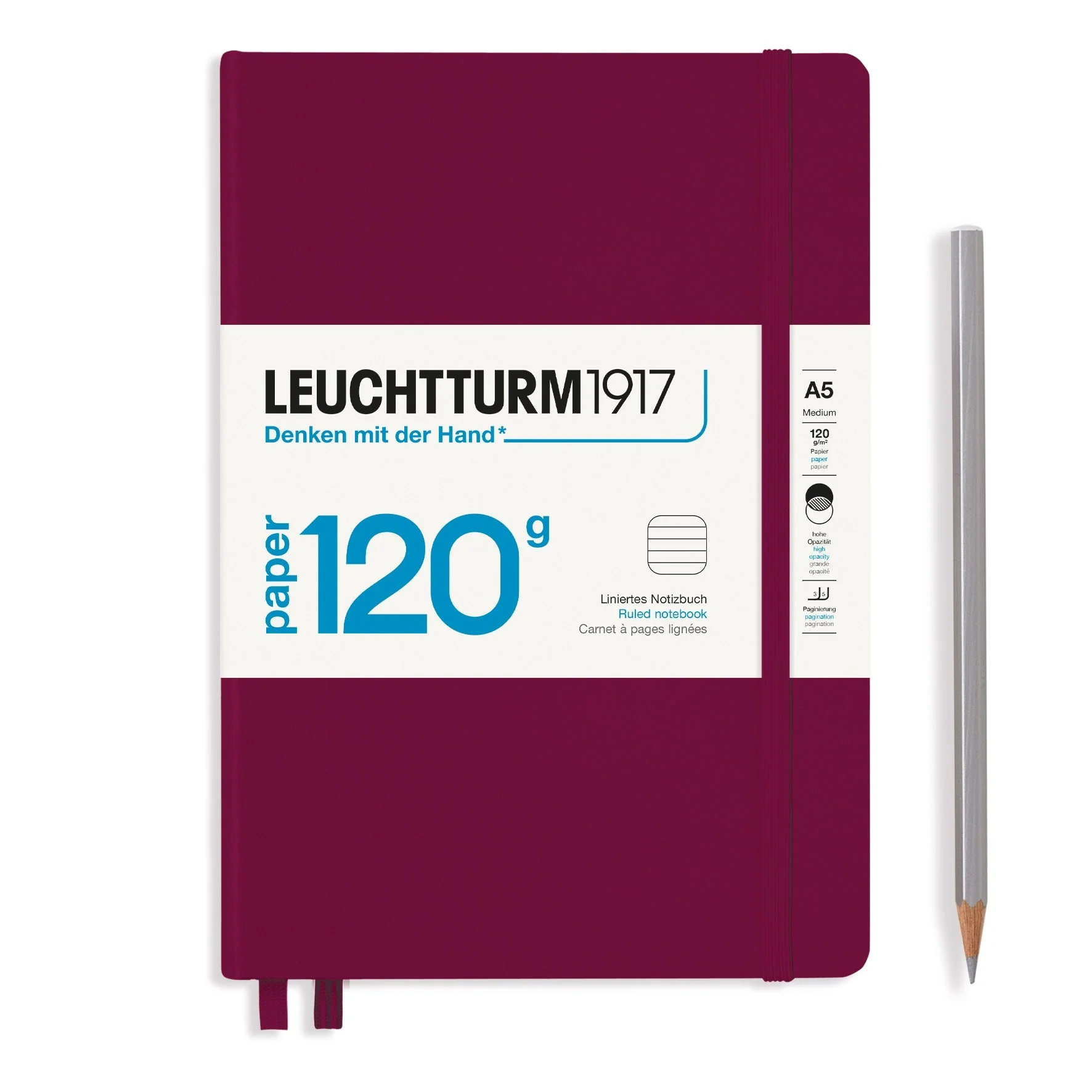 Leuchtturm A5 120g Hardcover Notebook - Ruled - Image 5