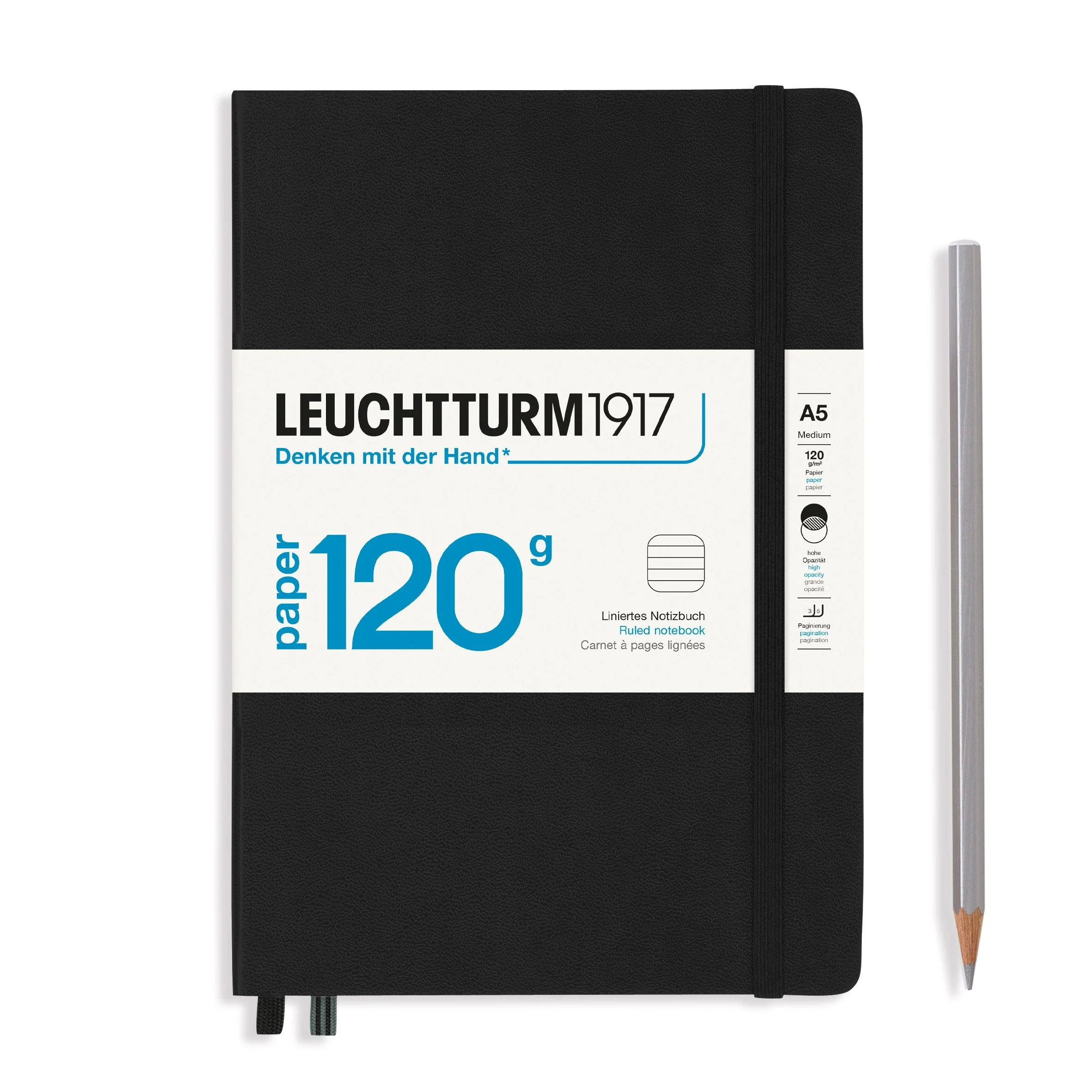 Leuchtturm A5 120g Hardcover Notebook - Ruled - Image 7