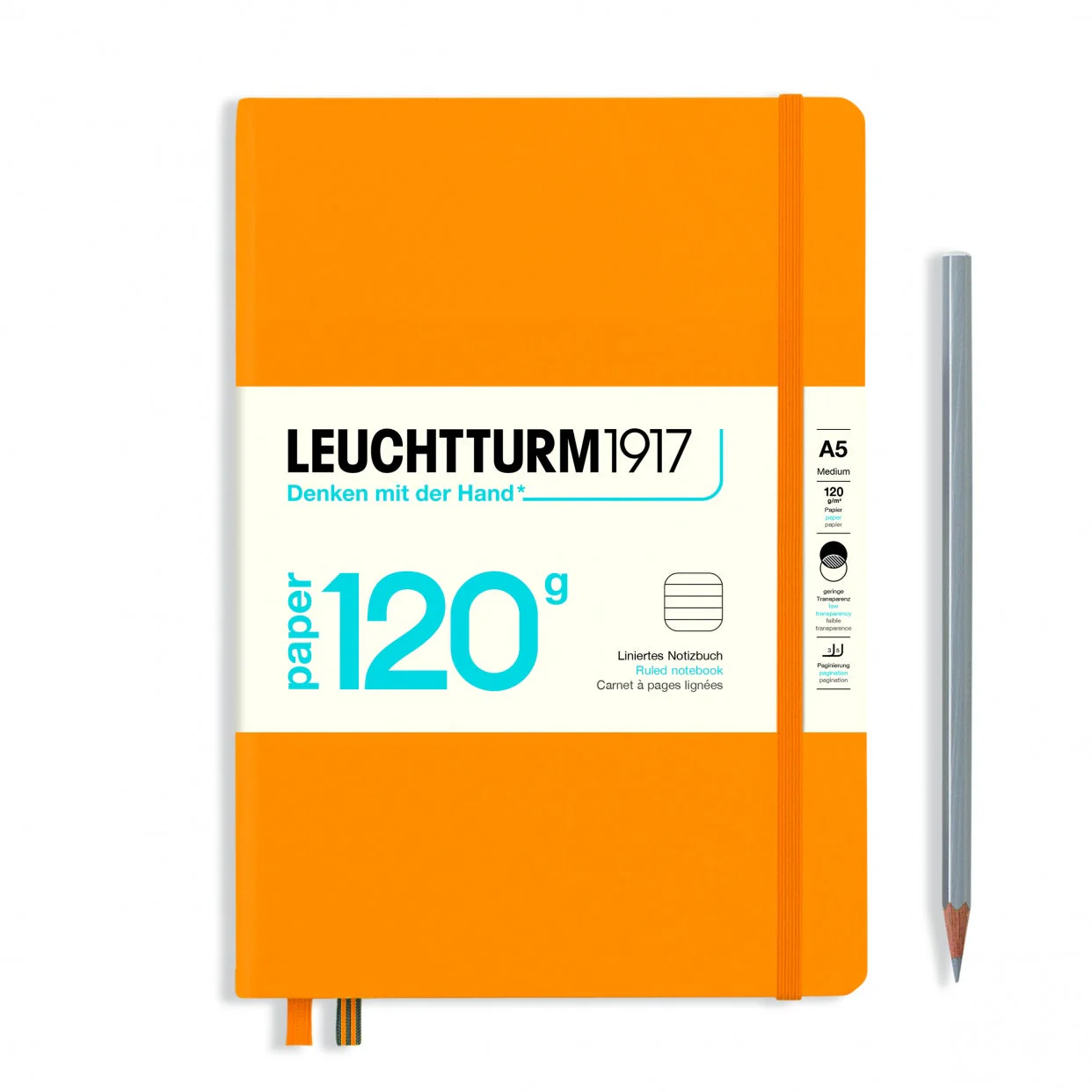 Leuchtturm A5 120g Hardcover Notebook - Ruled - Image 9