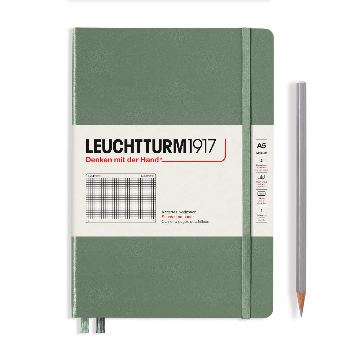 Leuchtturm A5 Hardcover Notebook - Squared - Image 11